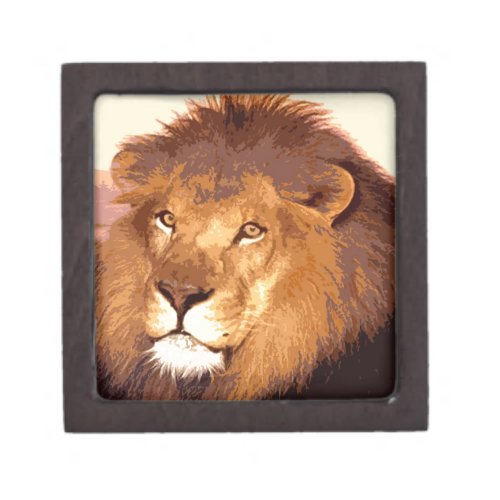 Lion Artwork Jewelry Box