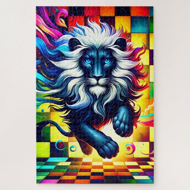 Lion Artwork Jigsaw Puzzle (Vertical)
