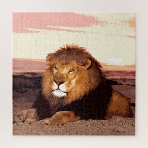 Lion Artwork Jigsaw Puzzle