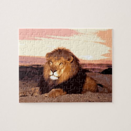 Lion Artwork Jigsaw Puzzle