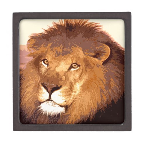 Lion Artwork Keepsake Box