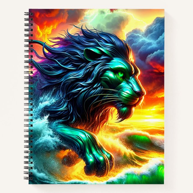 Lion Artwork Notebook (Front)