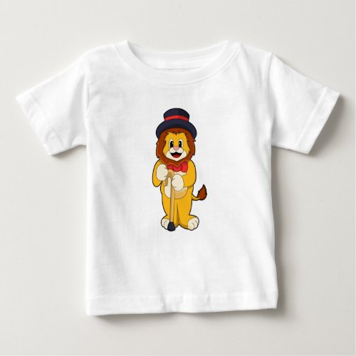 Lion as Gentleman with Hat Baby T_Shirt