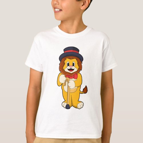 Lion as Gentleman with Hat T_Shirt