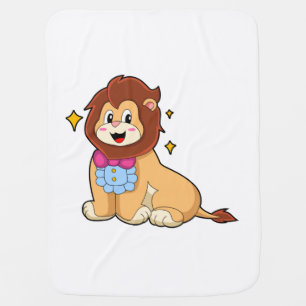 Lion as Gentleman with Tie.PNG Baby Blanket