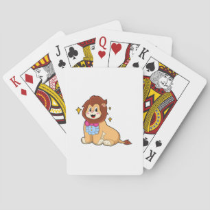 Lion as Gentleman with Tie.PNG Poker Cards