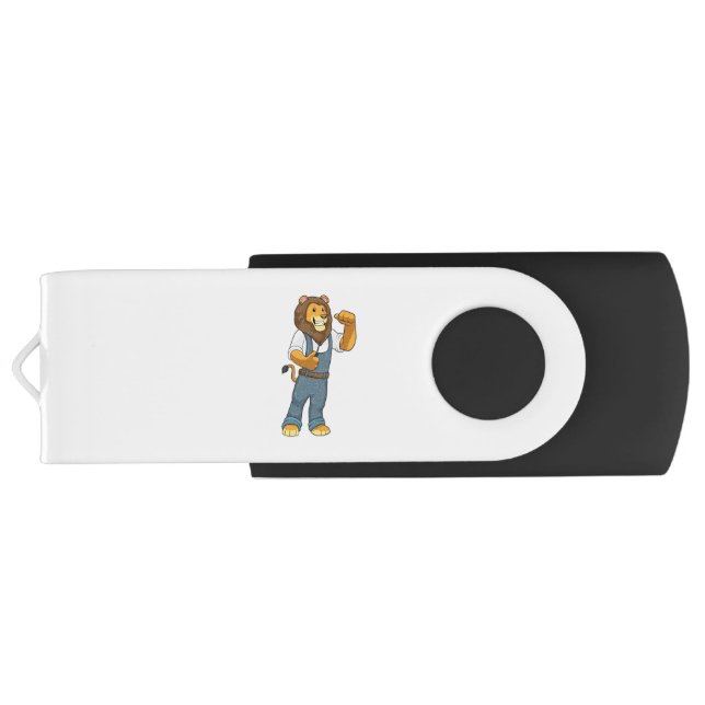 Lion as Handyman Screwdriver Flash Drive (Back)