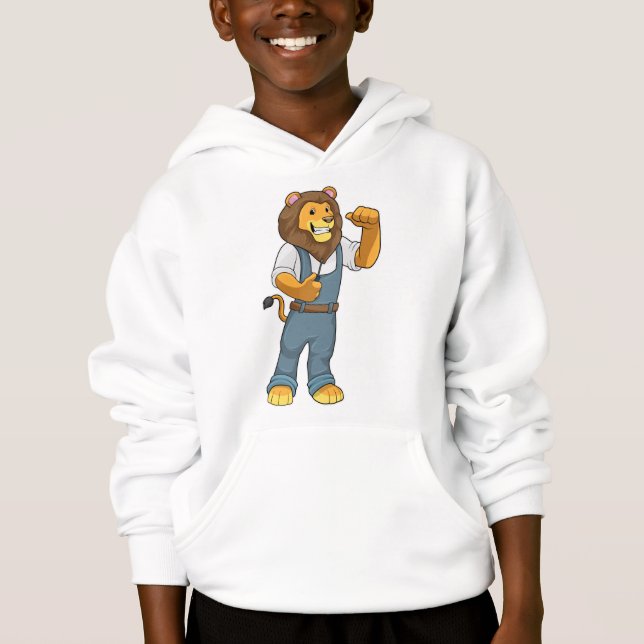 Lion as Handyman Screwdriver Hoodie (Front)
