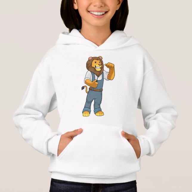 Lion as Handyman Screwdriver Hoodie (Front)