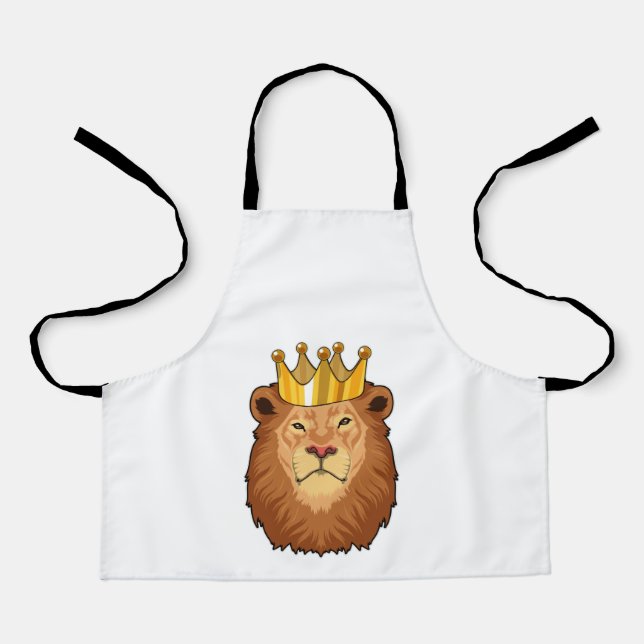 Lion as King with Crown Apron (Front)