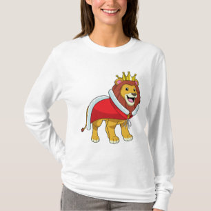 Lion as King with Crown & Cape T-Shirt