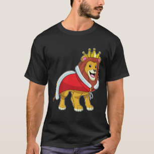 Lion as King with Crown & Cape T-Shirt