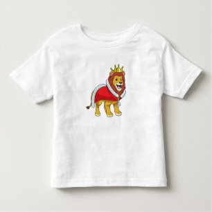Lion as King with Crown & Cape Toddler T-shirt
