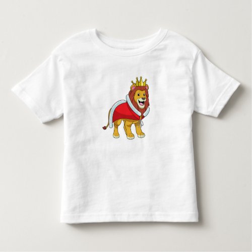 Lion as King with Crown  Cape Toddler T_shirt