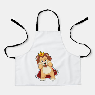 Lion as King with Crown.PNG Apron