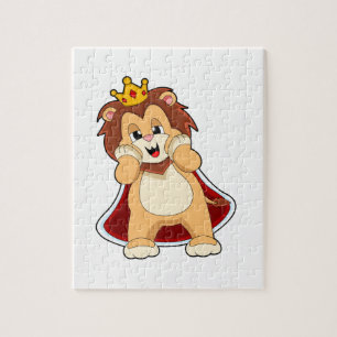 Lion as King with Crown.PNG Jigsaw Puzzle