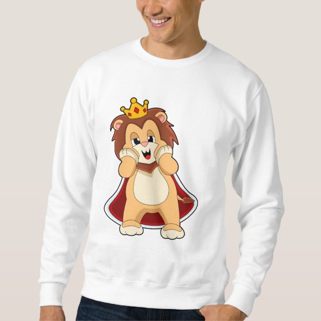 Lion as King with Crown.PNG Sweatshirt (Front)