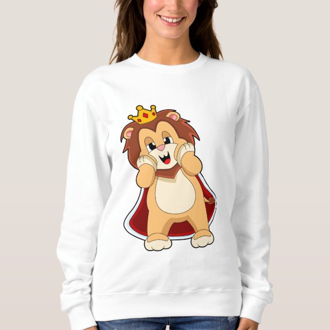 Lion as King with Crown.PNG Sweatshirt (Front)