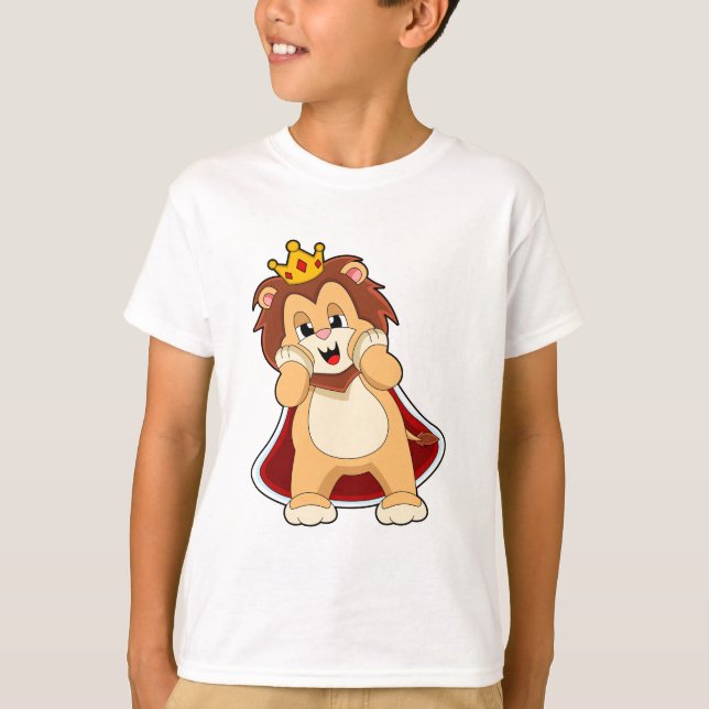 Lion as King with Crown.PNG T-Shirt (Front)