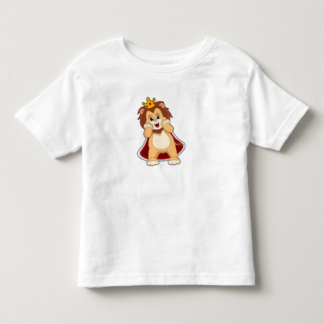 Lion as King with Crown.PNG Toddler T-shirt (Front)