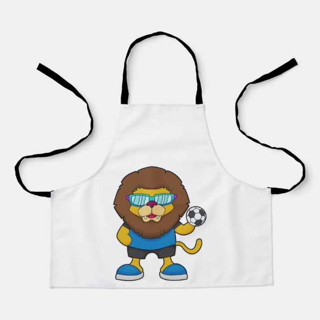 Lion as Soccer player with Soccer Apron (Front)