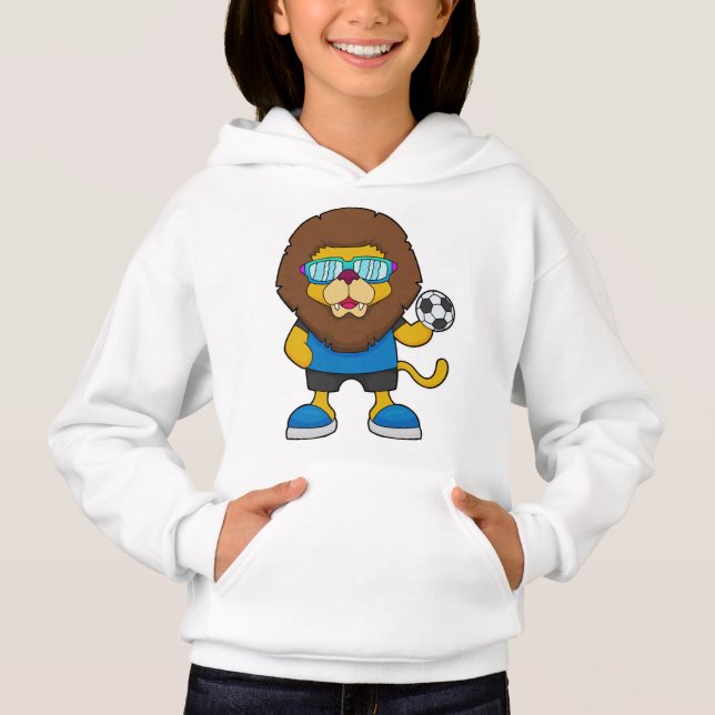 Lion as Soccer player with Soccer Hoodie (Front)