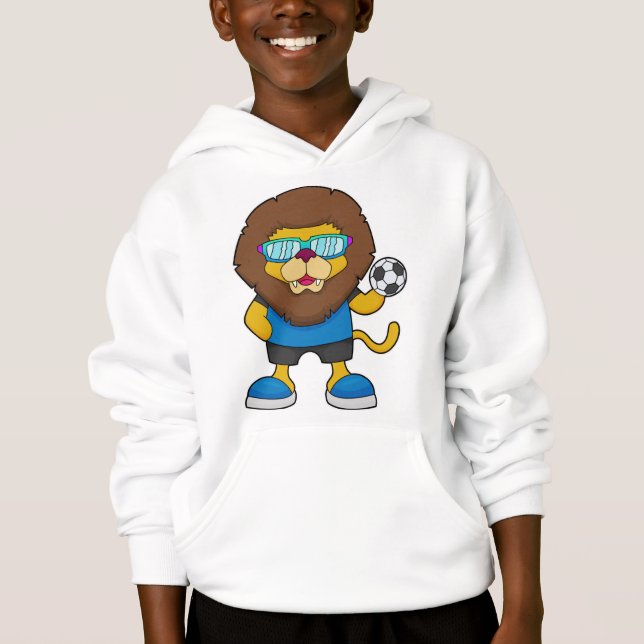 Lion as Soccer player with Soccer Hoodie (Front)