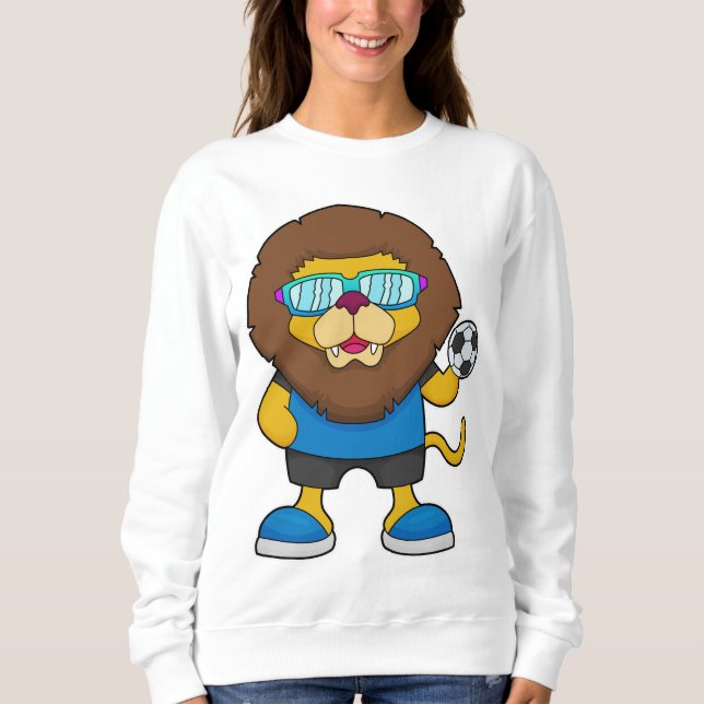Lion as Soccer player with Soccer Sweatshirt (Front)