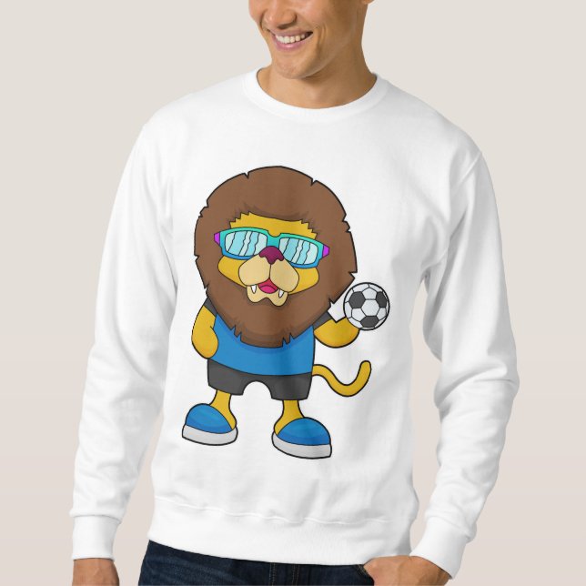 Lion as Soccer player with Soccer Sweatshirt (Front)