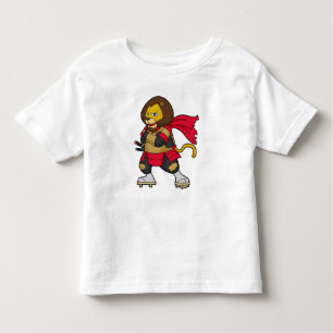 Lion as Warrior with Cape Toddler T-shirt
