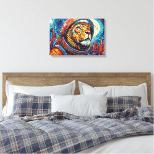 LION ASTRONAUT-COMING HOME 9 CANVAS PRINT
