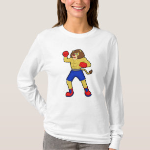 Lion at Boxing with Boxing gloves T-Shirt