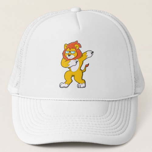 Lion at Hip Hop Dance Trucker Hat