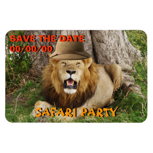 Lion at Maasai Mara 1 Save_the_Date Magnet