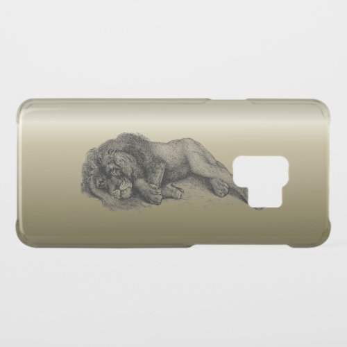 Lion at Rest in Pen and Ink Uncommon Samsung Galaxy S9 Case