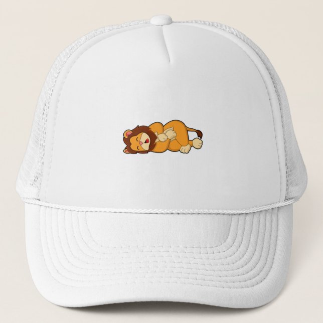 Lion at Sleeping Trucker Hat (Front)