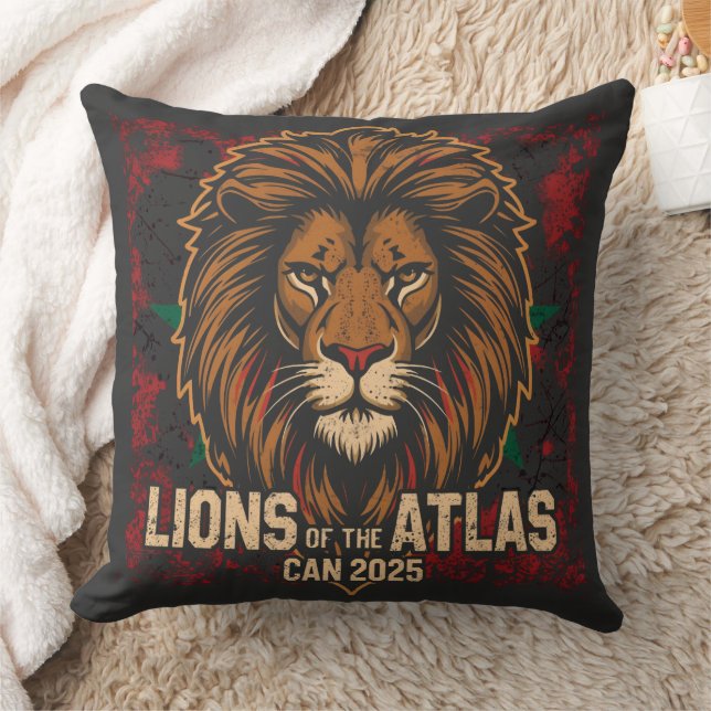 Lion ATLAS Throw Pillow (Blanket)
