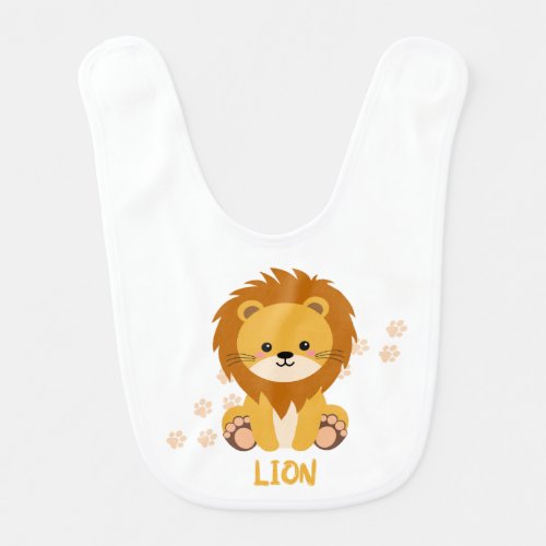 Lion baby bib for kids