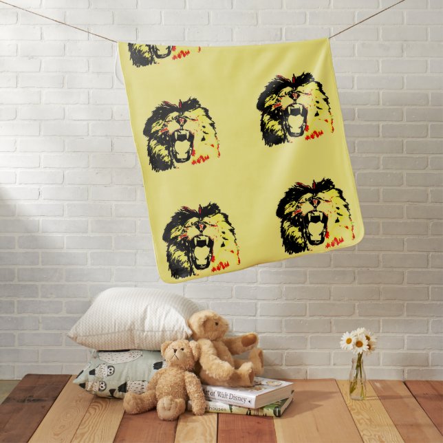 Lion Baby Blanket (In Situ)