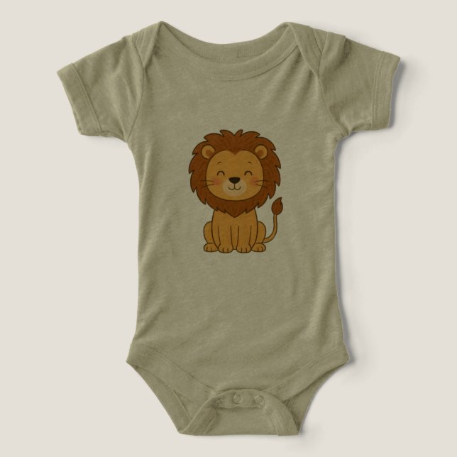 Lion Baby Bodysuit (Design Front)