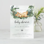 Lion Baby Shower Invitation (Standing Front)