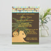 LION Baby Shower Invitation King of the Jungle KOT (Standing Front)