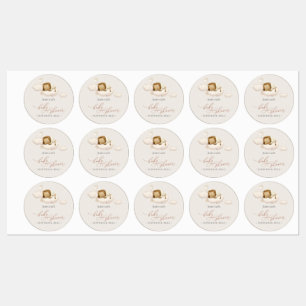 Lion Baby Shower Labels