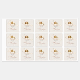 Lion Baby Shower Labels