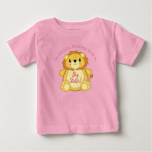Lion Baby Shower Pink Baby T-Shirt