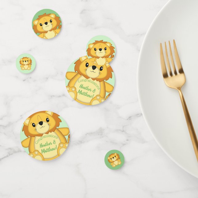 Lion Baby Shower Safari Confetti (Group)