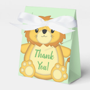 Lion Baby Shower Safari Favor Boxes