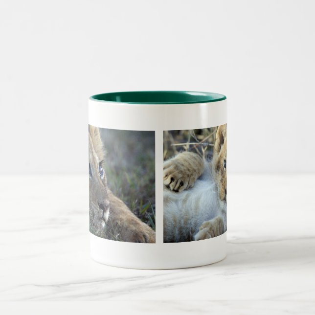 Lion Babys Two-Tone Coffee Mug (Center)