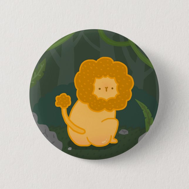 Lion Badge Button (Front)