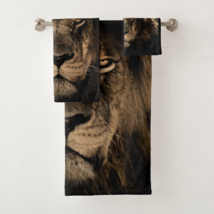 Lion Bathroom Towel Set